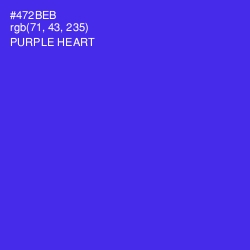 #472BEB - Purple Heart Color Image