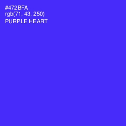 #472BFA - Purple Heart Color Image