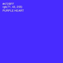 #472BFF - Purple Heart Color Image