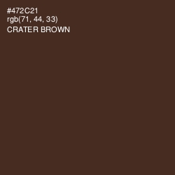 #472C21 - Crater Brown Color Image