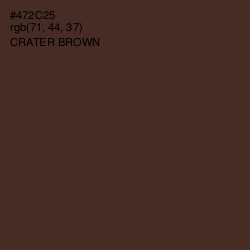 #472C25 - Crater Brown Color Image