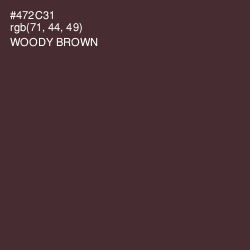 #472C31 - Woody Brown Color Image