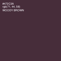 #472C3A - Woody Brown Color Image