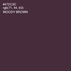 #472C3C - Woody Brown Color Image