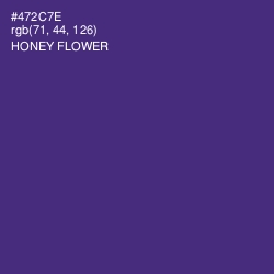 #472C7E - Honey Flower Color Image