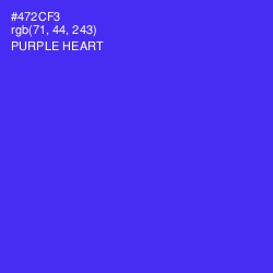 #472CF3 - Purple Heart Color Image