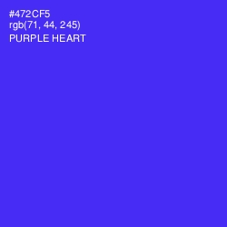 #472CF5 - Purple Heart Color Image