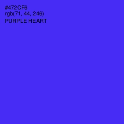 #472CF6 - Purple Heart Color Image