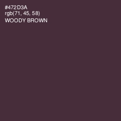 #472D3A - Woody Brown Color Image
