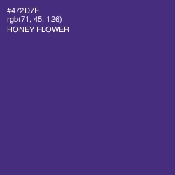 #472D7E - Honey Flower Color Image