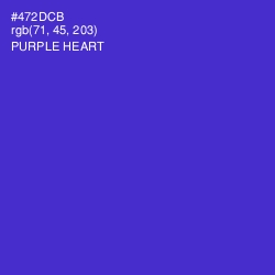 #472DCB - Purple Heart Color Image