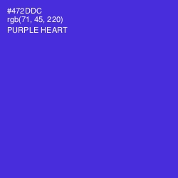 #472DDC - Purple Heart Color Image