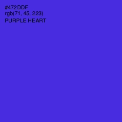 #472DDF - Purple Heart Color Image