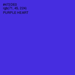 #472DE0 - Purple Heart Color Image