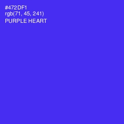 #472DF1 - Purple Heart Color Image