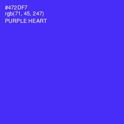 #472DF7 - Purple Heart Color Image