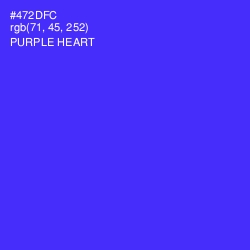 #472DFC - Purple Heart Color Image