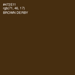 #472E11 - Brown Derby Color Image