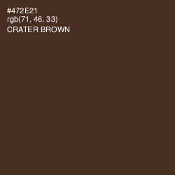 #472E21 - Crater Brown Color Image