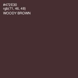 #472E30 - Woody Brown Color Image