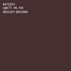 #472E31 - Woody Brown Color Image