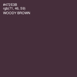 #472E3B - Woody Brown Color Image