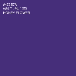 #472E7A - Honey Flower Color Image