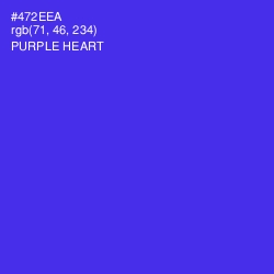 #472EEA - Purple Heart Color Image