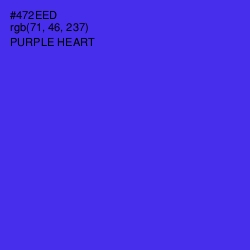 #472EED - Purple Heart Color Image