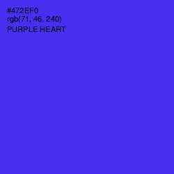 #472EF0 - Purple Heart Color Image