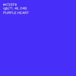 #472EF8 - Purple Heart Color Image