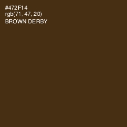 #472F14 - Brown Derby Color Image