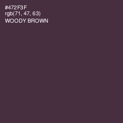 #472F3F - Woody Brown Color Image