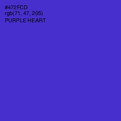 #472FCD - Purple Heart Color Image