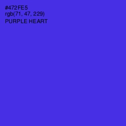 #472FE5 - Purple Heart Color Image