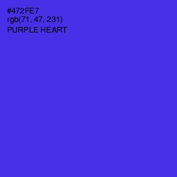 #472FE7 - Purple Heart Color Image