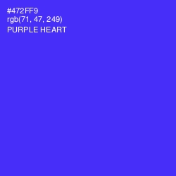 #472FF9 - Purple Heart Color Image