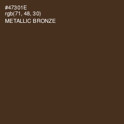 #47301E - Metallic Bronze Color Image