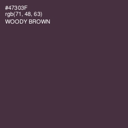 #47303F - Woody Brown Color Image