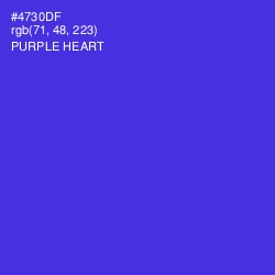 #4730DF - Purple Heart Color Image