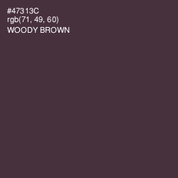 #47313C - Woody Brown Color Image