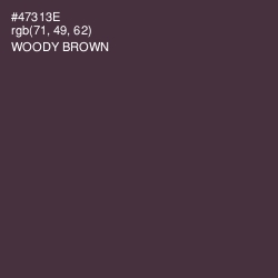#47313E - Woody Brown Color Image