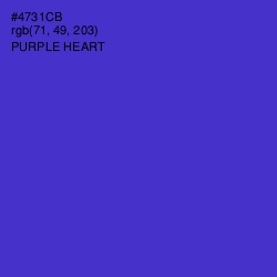 #4731CB - Purple Heart Color Image