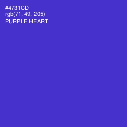 #4731CD - Purple Heart Color Image