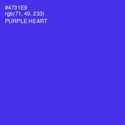 #4731E9 - Purple Heart Color Image