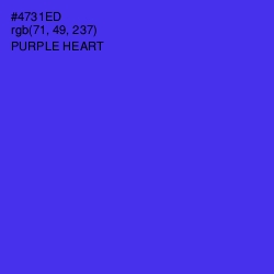 #4731ED - Purple Heart Color Image