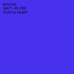 #4731EE - Purple Heart Color Image