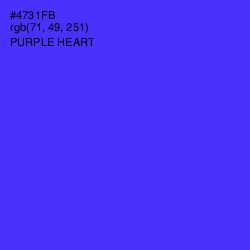 #4731FB - Purple Heart Color Image