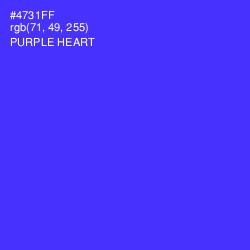 #4731FF - Purple Heart Color Image