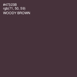 #47323B - Woody Brown Color Image